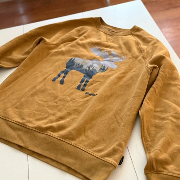 Wind River Tops - Wind River Sweatshirt Moose Graphic Cabin Core Cottagecore Gorpcore Cozy Boho